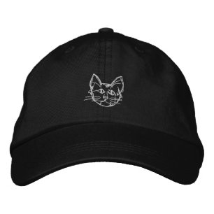 Totally Real Records Cat Embroidered Hat