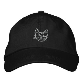 Totally Real Records Cat Embroidered Hat