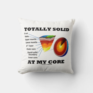 Totally Solid At My Core (Layers Of The Earth) Cushion
