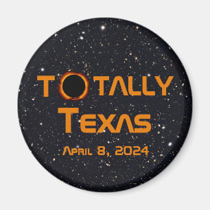 Totally Texas 2024 Solar Eclipse Magnet