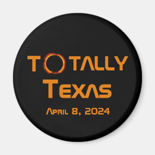 Totally Texas 2024 Solar Eclipse Magnet
