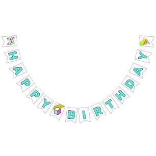 Totally Tubular 80's Birthday Bunting