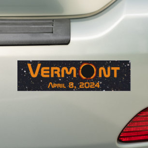 Totally Vermont 2024 Solar Eclipse  Bumper Sticker