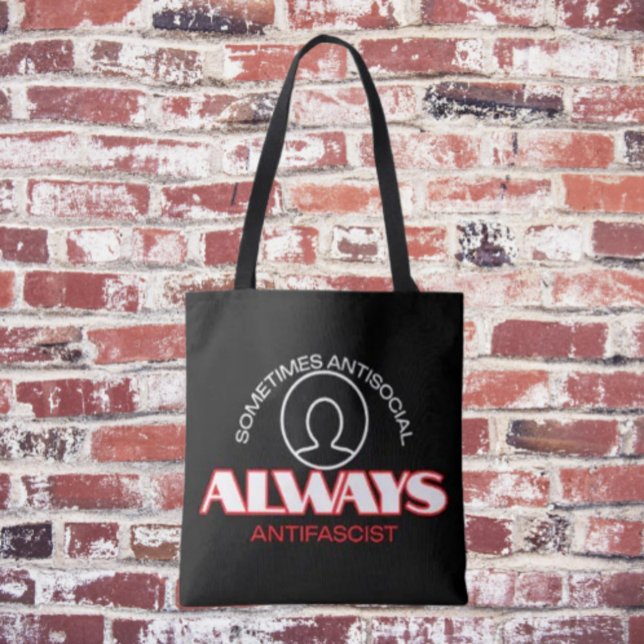 Tote-ally Antifascist: Statement Carry-All Tote Bag (Creator Uploaded)
