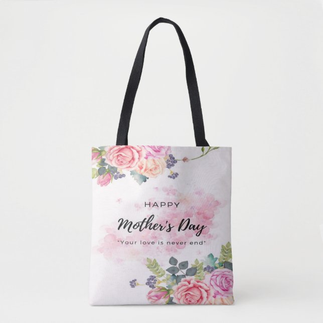 Tote-ally the Best Mum: Happy Mother's Day  Tote Bag (Front)