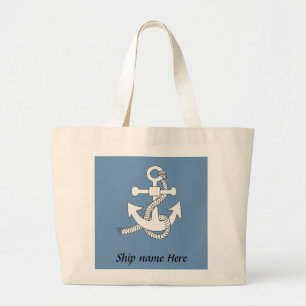 Tote Bag - Anchor with Ship Name