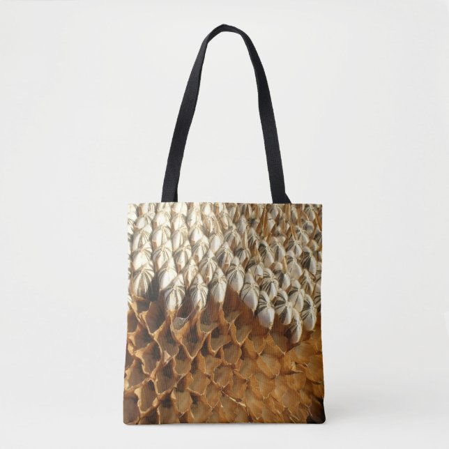 Tote Bag (ao) - Dried Sunflower Head (Front)