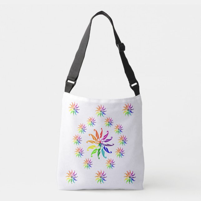 Tote Bag (ao) - Leaves in Colour Wheels (Front)