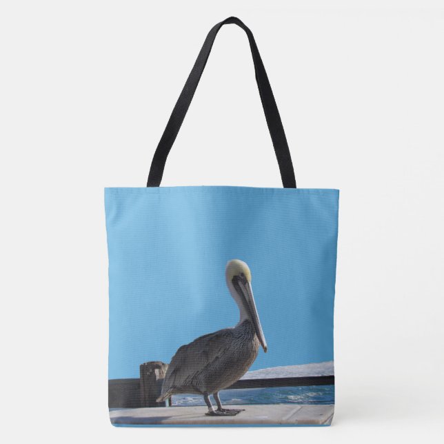 Tote Bag (ao) - Pelican in the Sun (Front)