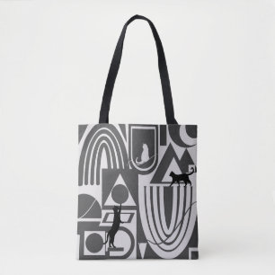 Tote bag Cats Black and White Artistic Cats