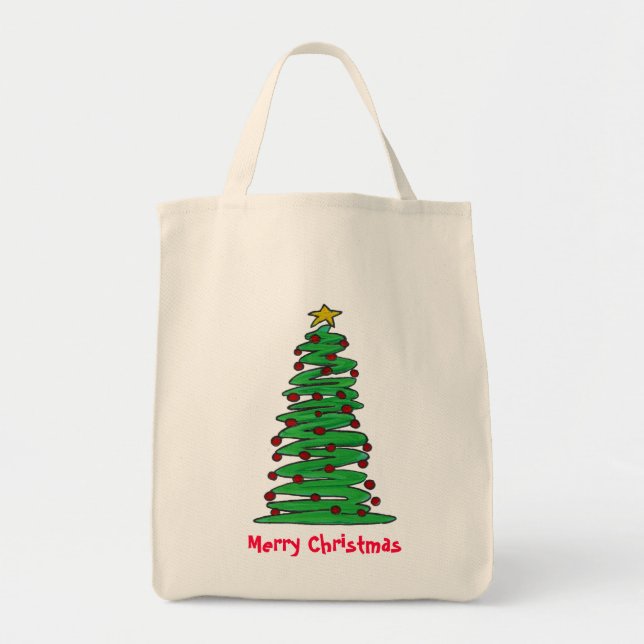 Tote Bag- Christmas Tree Bag (Front)