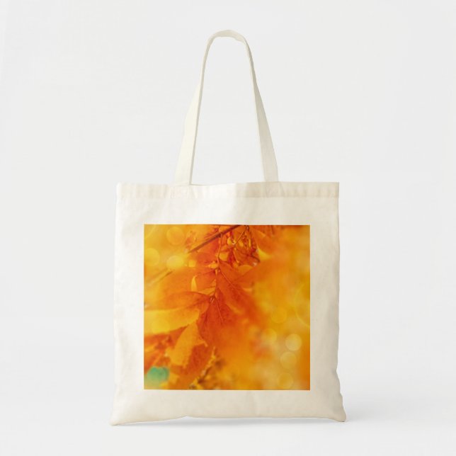 Tote Bag Coloured Autumn Glow Leafs (Front)