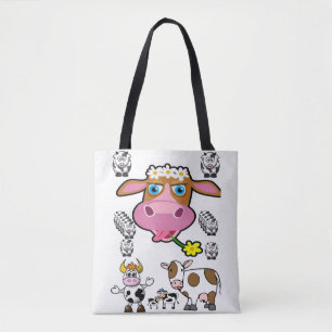 tote bag cow farm