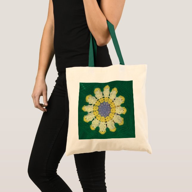 Tote Bag - Crochet Pattern - Daisy (Front (Product))