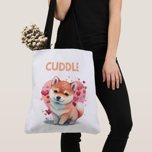 Tote Bag cuddle (Close Up)