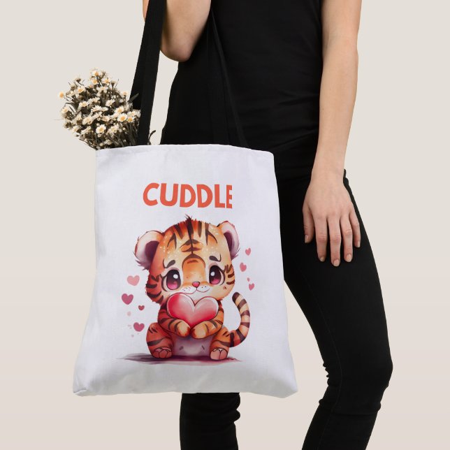 Tote Bag cuddle (Close Up)