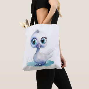 Tote Bag, Cute White Duck Bag