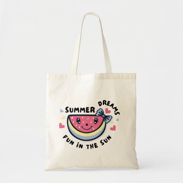Tote Bag Design Simple Cute Convenient (Front)