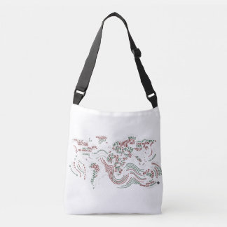 Tote Bag Earth Typographic Art