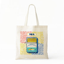 Tote Bag Eclectic Sardines Design | Customisable 