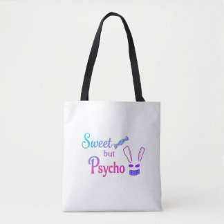 Tote bag featuring a baddie. 