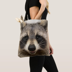 Tote bag featuring "Animal" the Racoon