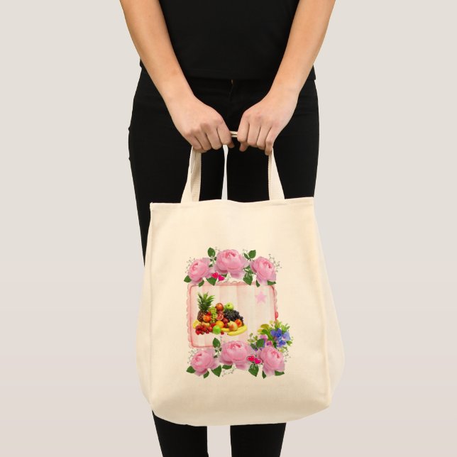 Tote Bag Floral Fruit (Front (Product))