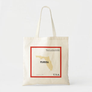 Tote Bag - Florida State Map with City