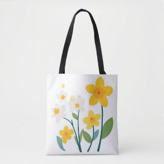 Tote Bag-Flower Design