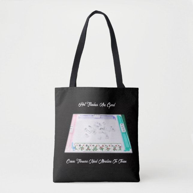 Tote bag for mahjong lovers with hot flashes (Front)