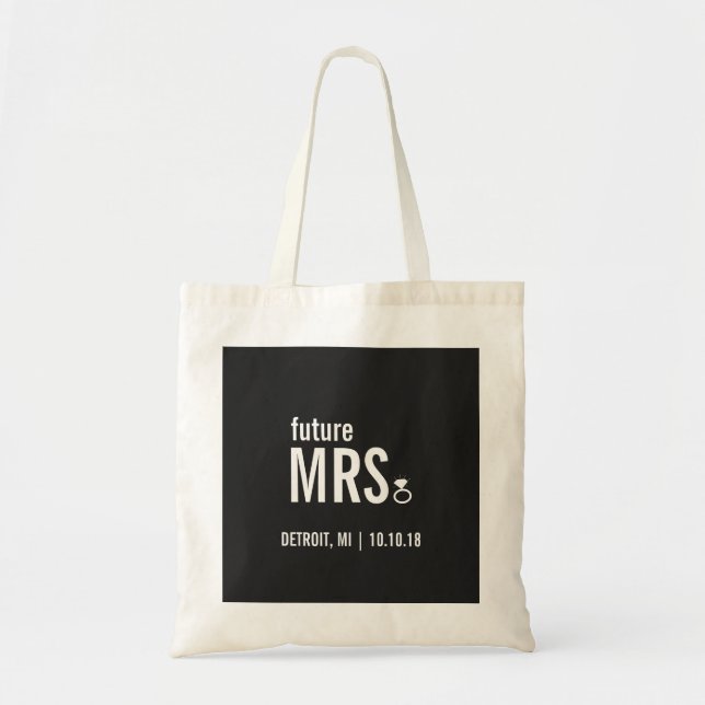 Tote Bag - future Mrs. Ring (Bling) (Front)
