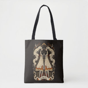 Tote Bag Gemini Celestial Zodiac Art