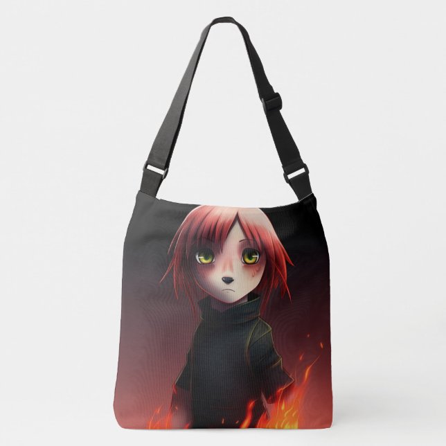 Tote Bag Girl with Fire (Front)
