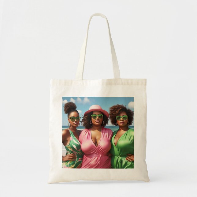 Tote Bag | Girls Trip At The Beach (Front)