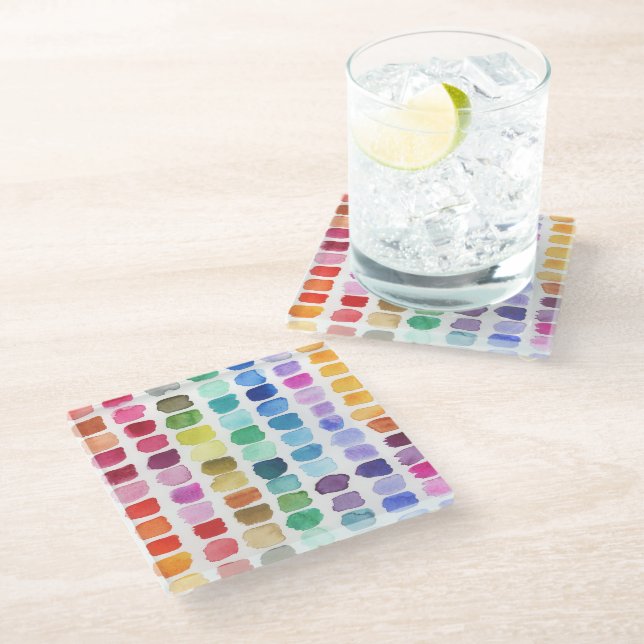 Tote Bag Glass Coaster (Angled)