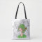 Tote bag Green Flapper Girl