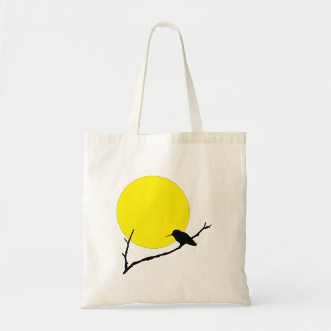 Tote Bag - Hummingbird on Branch (Front)