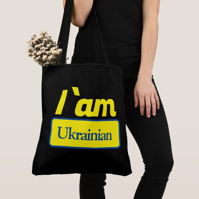 Tote Bag i am ukrainian (Close Up)
