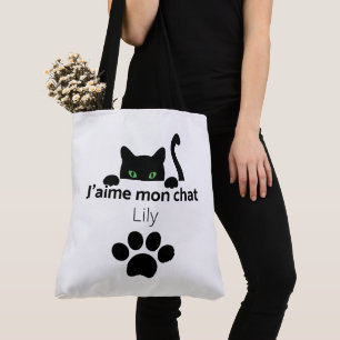 Tote Bag I love my cat Lily