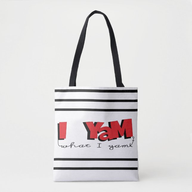 Tote Bag, "I Yam What I Yam" Bag (Front)