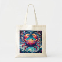 Tote bag image sign Cancer