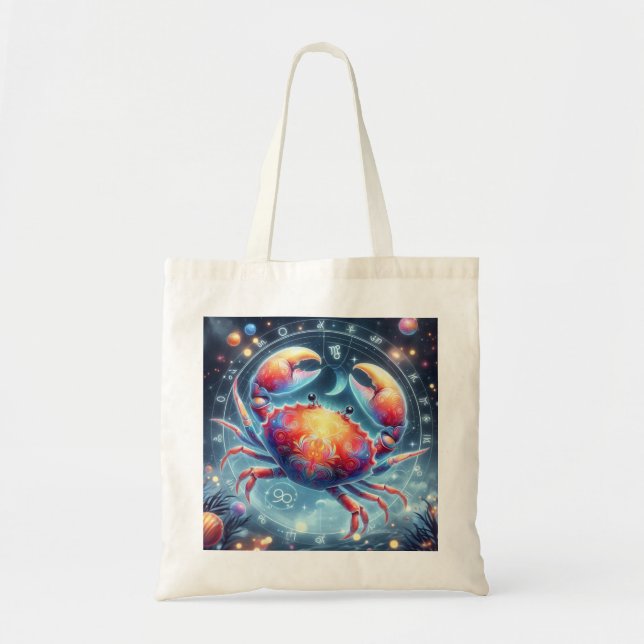 Tote bag image sign Cancer (Front)