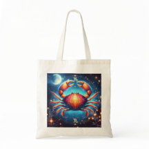 Tote bag image sign Cancer