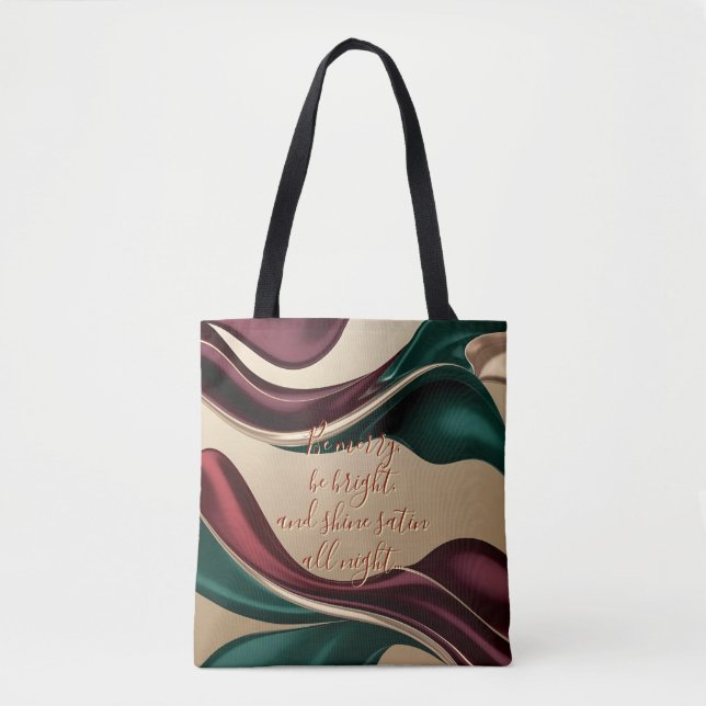 Tote bag in stylish abstract graphic (Front)