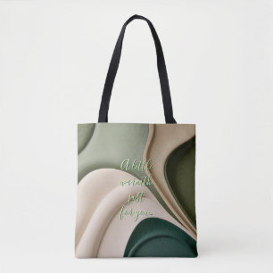 Tote bag in stylish abstract graphic