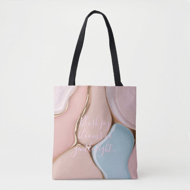 Tote bag in stylish abstract graphic (Front)