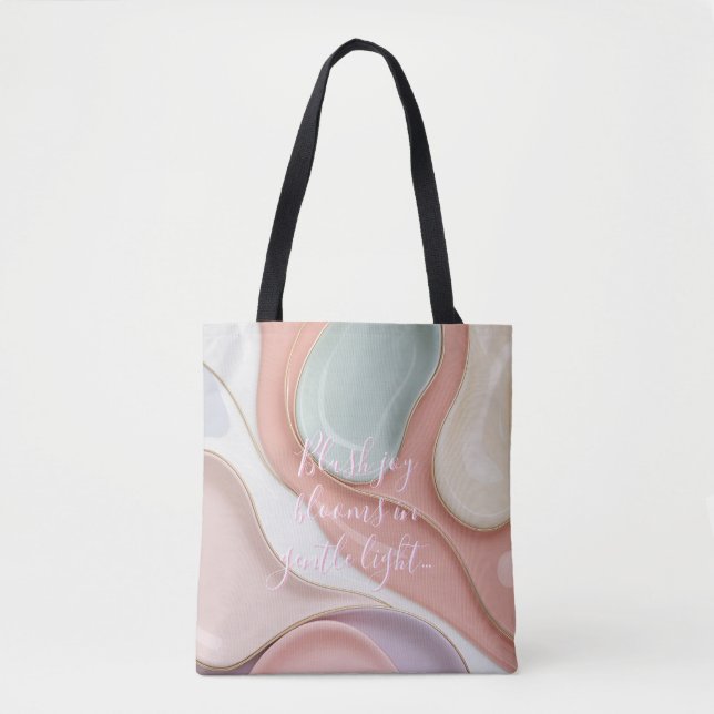 Tote bag in stylish abstract graphic (Front)