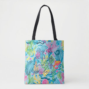 Tote bag in stylish graphic