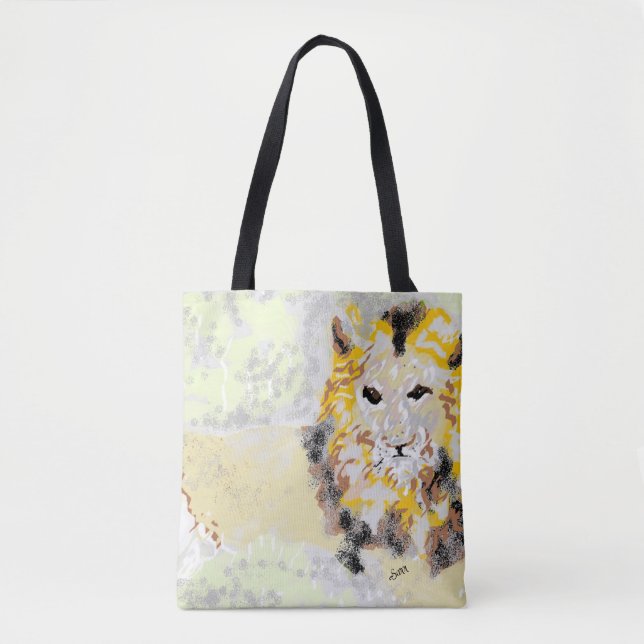 Tote Bag : Its a Lion's World (Front)