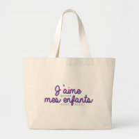 Tote bag J'aime mes enfants